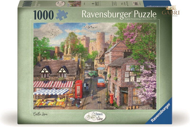 RAVENSBURGER Puzzle Malebná ulička k zámku 1000 dílků