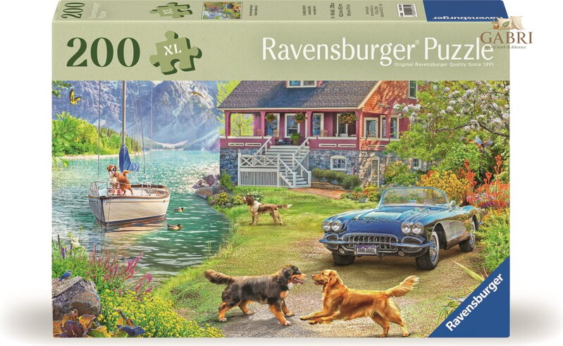 RAVENSBURGER Puzzle Léto u jezera 200 dílků