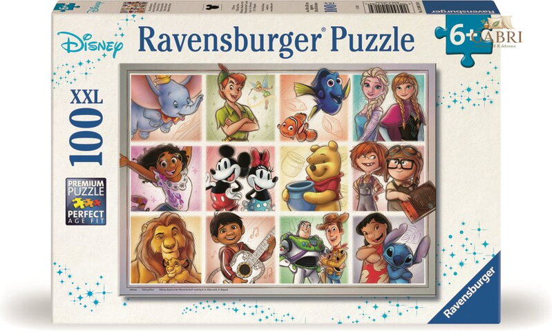 RAVENSBURGER Puzzle Marvel: Disney postavy XXL 100 dílků