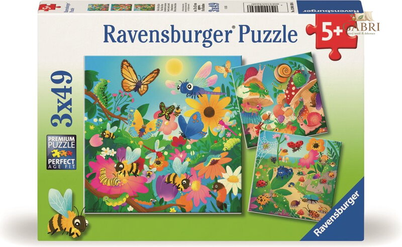 RAVENSBURGER Puzzle Hmyzí kamarádi 3x49 dílků