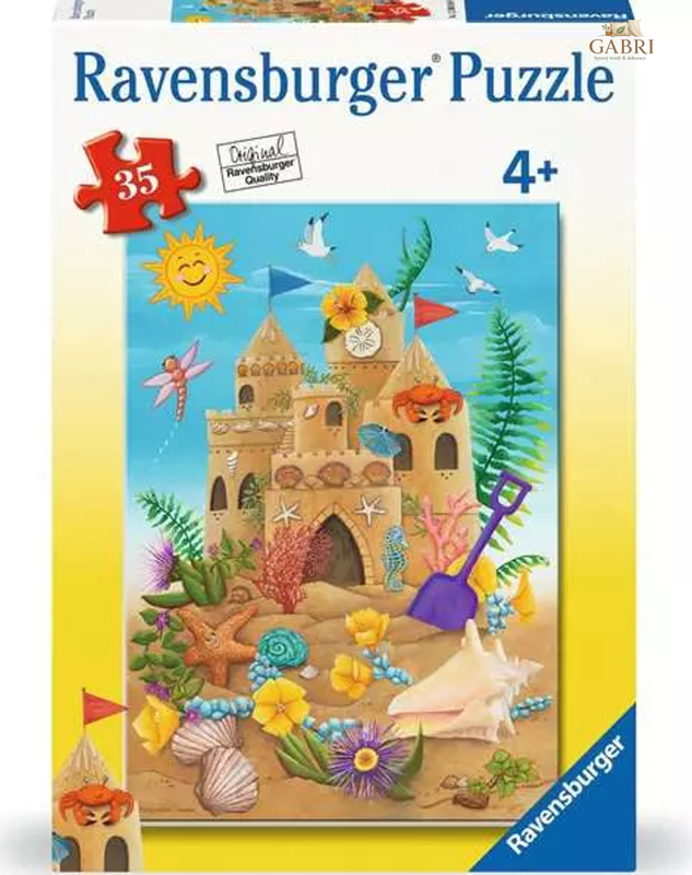 RAVENSBURGER Puzzle Písečný hrad pod slunečnými paprsky 35 dílků