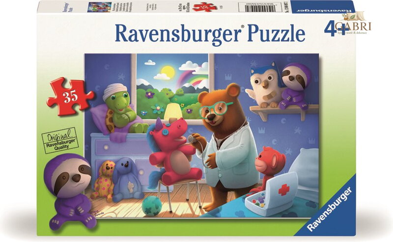 RAVENSBURGER Puzzle Plyšová pohotovostní služba 35 dílků