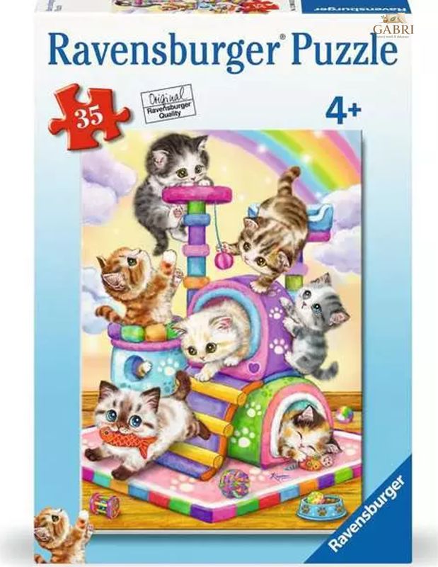 RAVENSBURGER Puzzle Hravá koťátka 35 dílků