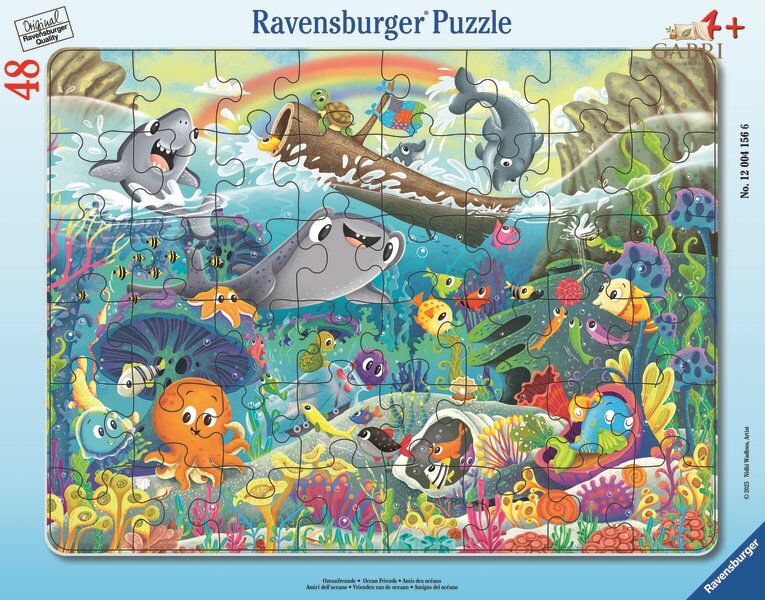 RAVENSBURGER Puzzle Přátelé z oceánu 48 dílků