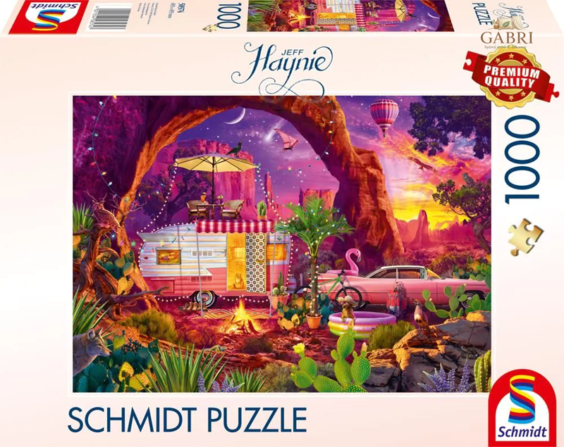 SCHMIDT Puzzle Kempování v poušti 1000 dílků
