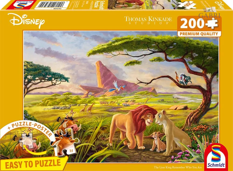 SCHMIDT Puzzle Lví král: Nezapomeň, kdo jsi 200 dílků