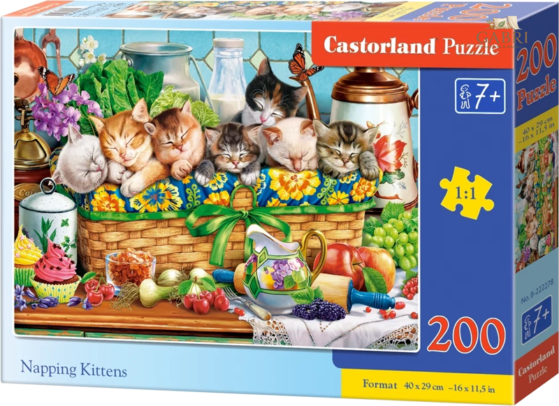 CASTORLAND Puzzle Dřímající koťata 200 dílků