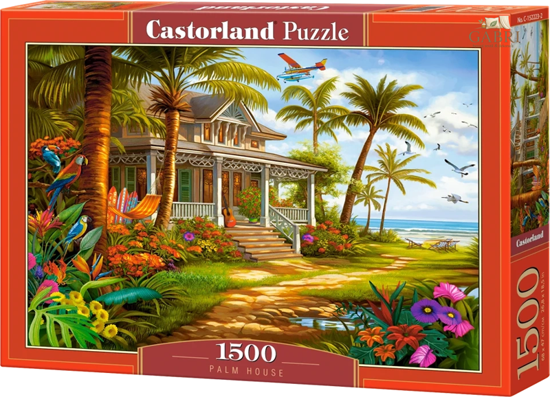 CASTORLAND Puzzle Palmový dům 1500 dílků