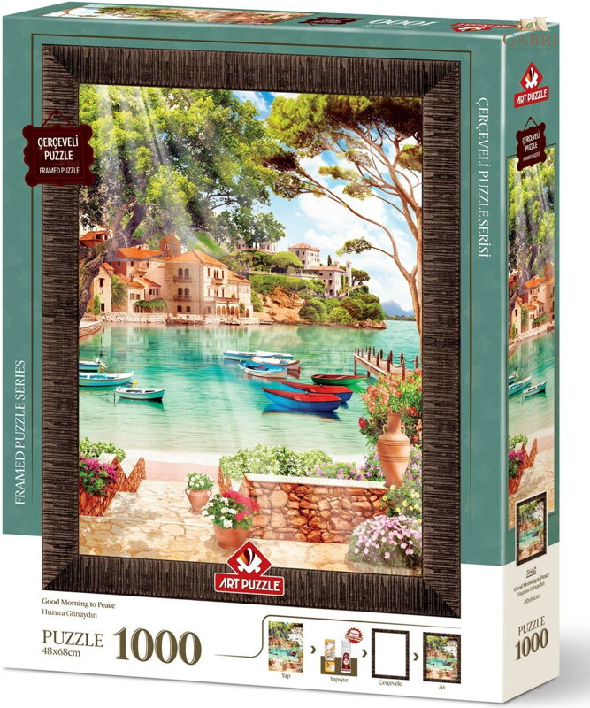 ART PUZZLE Puzzle s rámem a lepidlem 3v1 Dobré ráno 1000 dílků