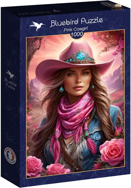 BLUEBIRD Puzzle Růžová cowgirl 1000 dílků
