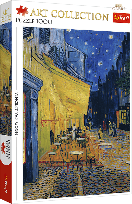 TREFL Puzzle Art Collection: Terasa kavárny v noci 1000 dílků