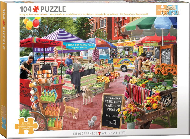EUROGRAPHICS Puzzle Den na farmářském trhu 104 dílků