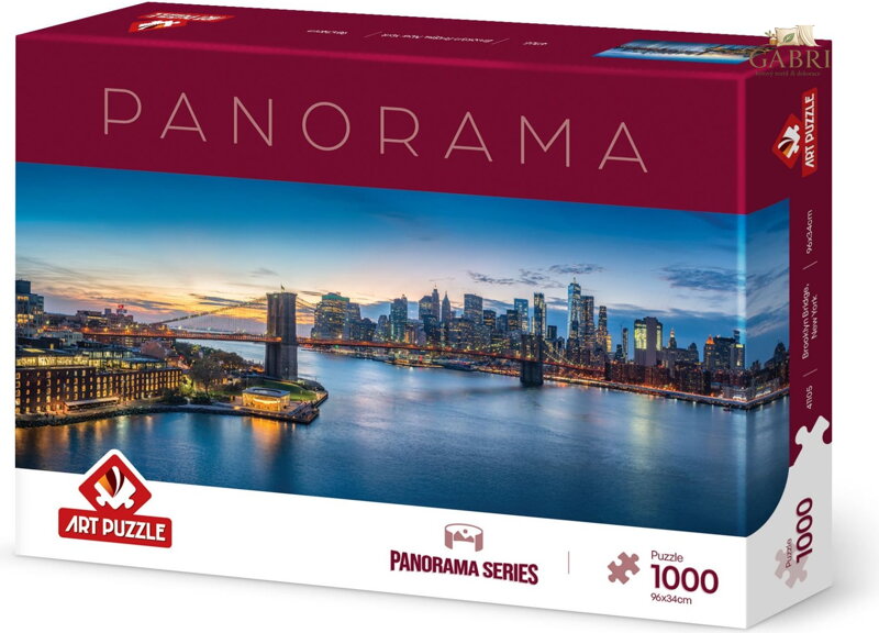 ART PUZZLE Panoramatické puzzle Brooklynský most, New York 1000 dílků