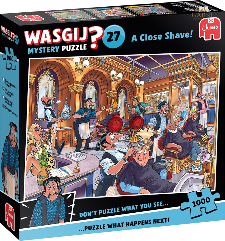 JUMBO Puzzle WASGIJ Mystery 27: Důkladné oholení! 1000 dílků