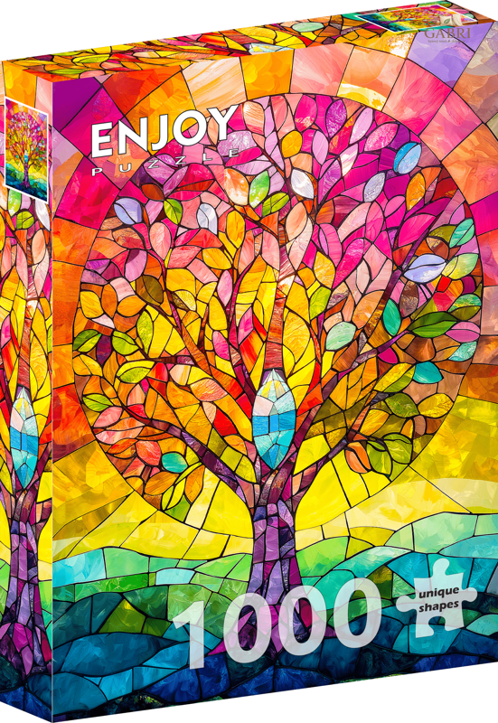 ENJOY Puzzle Mozaikový strom 1000 dílků