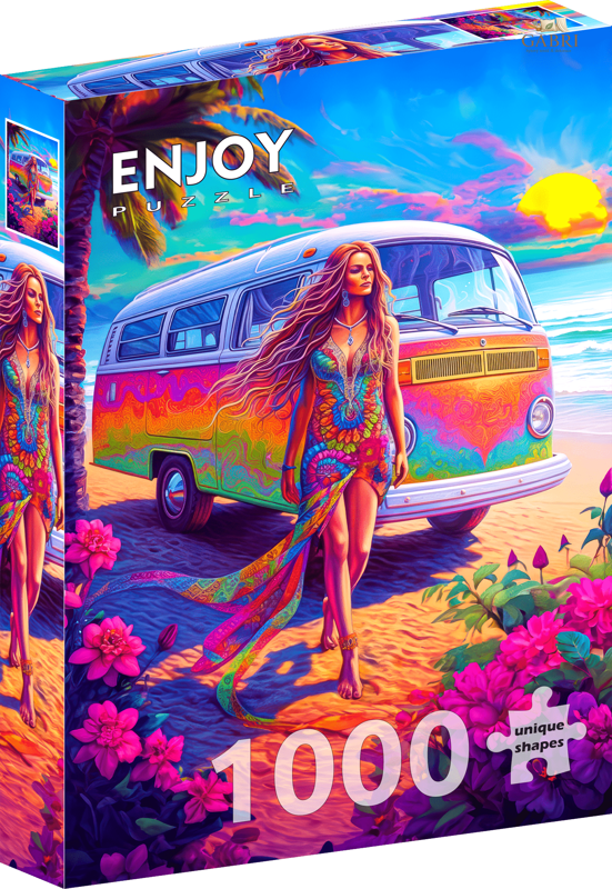 ENJOY Puzzle V srdci Hippie 1000 dílků