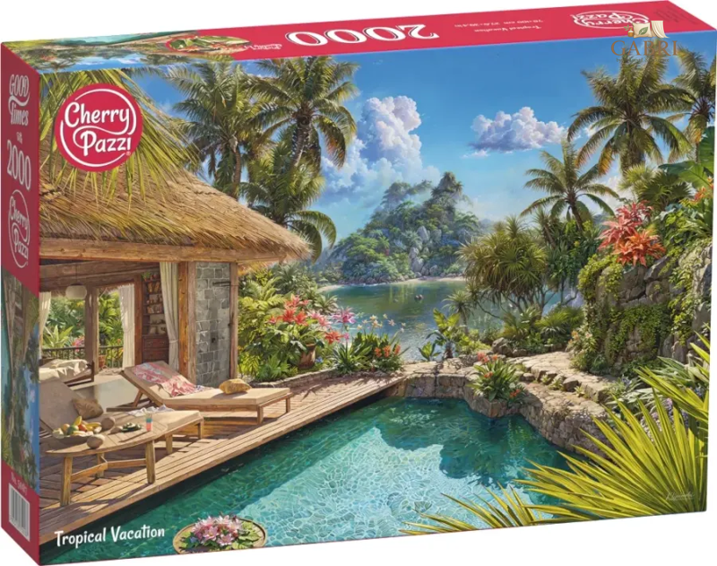 CHERRY PAZZI Puzzle Prázdniny v tropech 2000 dílků