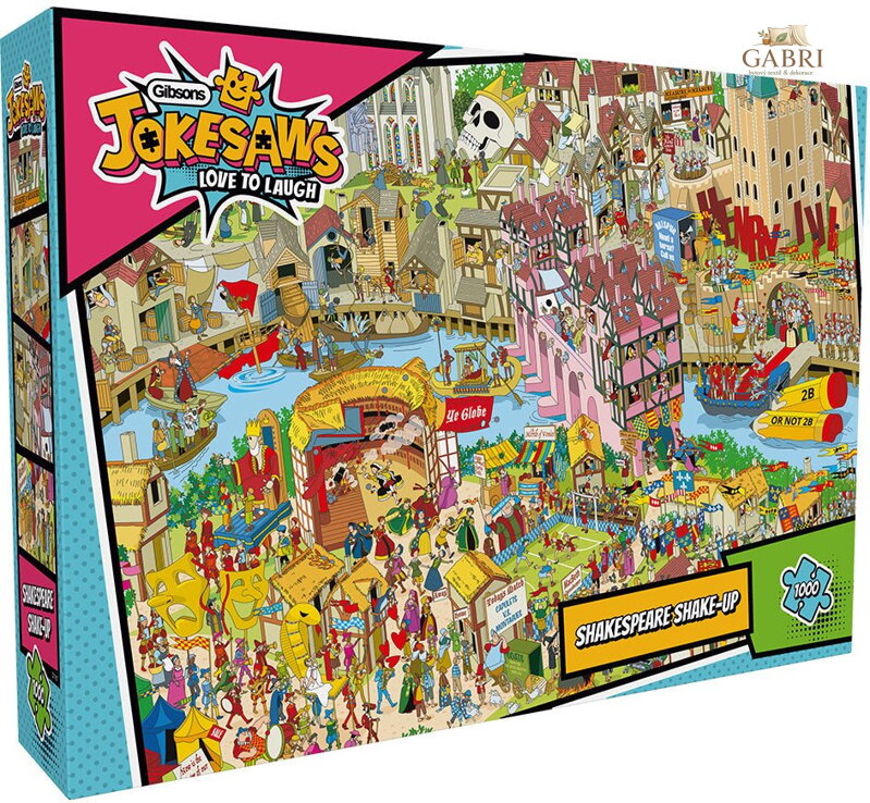 GIBSONS Puzzle Jokesaws: Shakespeare Shake-up  1000 dílků
