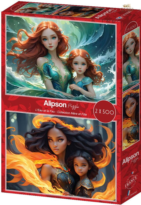 ALIPSON Puzzle Mère et Fille: L'Eau et le Feu 2x500 dílků