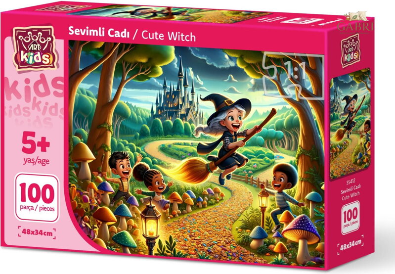 ART PUZZLE Puzzle Roztomilá čarodějnice 100 dílků