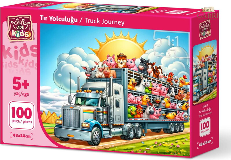 ART PUZZLE Puzzle Cesta truckem 100 dílků