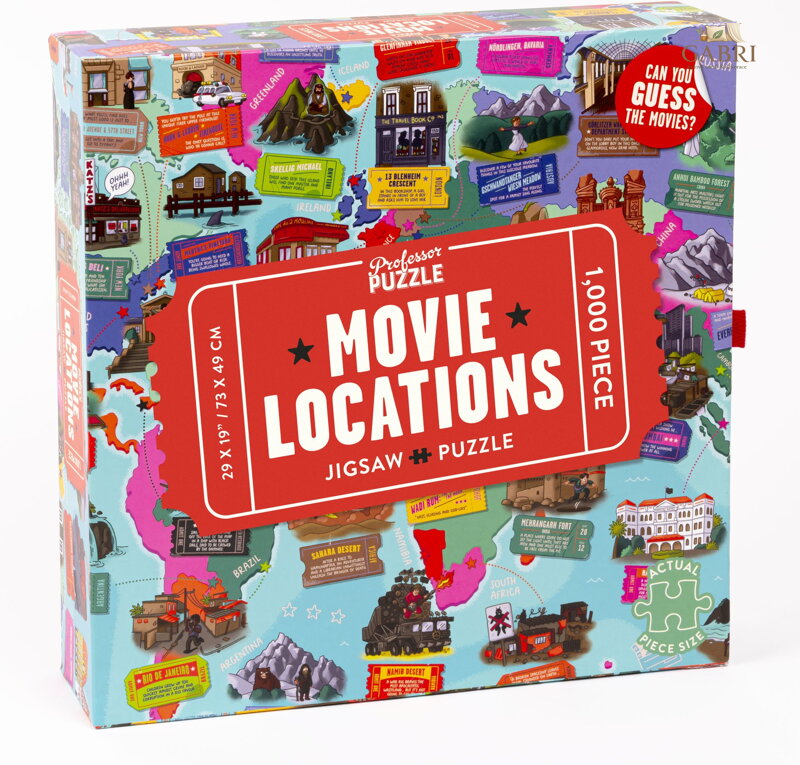 PROFESSOR PUZZLE Puzzle Filmová místa 1000 dílků
