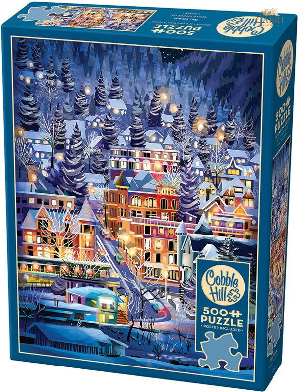 COBBLE HILL Puzzle Lyžařské město 500 dílků