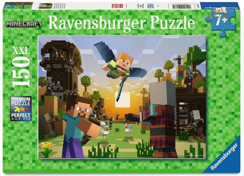 RAVENSBURGER Puzzle Minecraft: Stavba a dobrodružství XXL 150 dílků