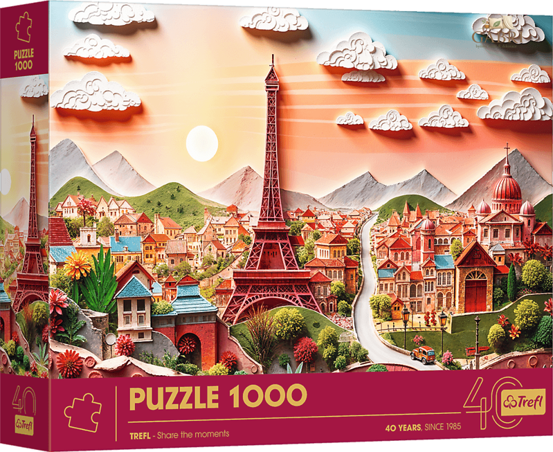 TREFL Puzzle Paper Art: Paříž 1000 dílků