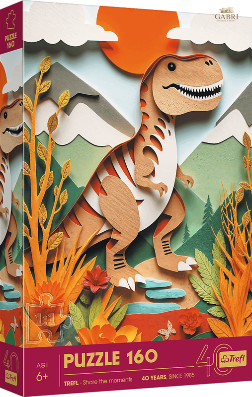 TREFL Puzzle Paper Art: Dinosaurus 160 dílků
