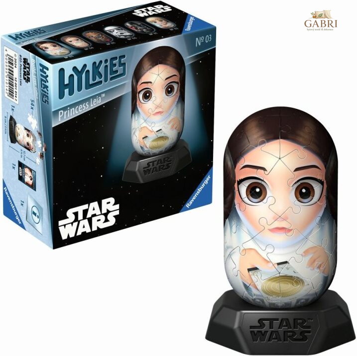 RAVENSBURGER 3D puzzle Hylkies: Star Wars: Princezna Leia 54 dílků