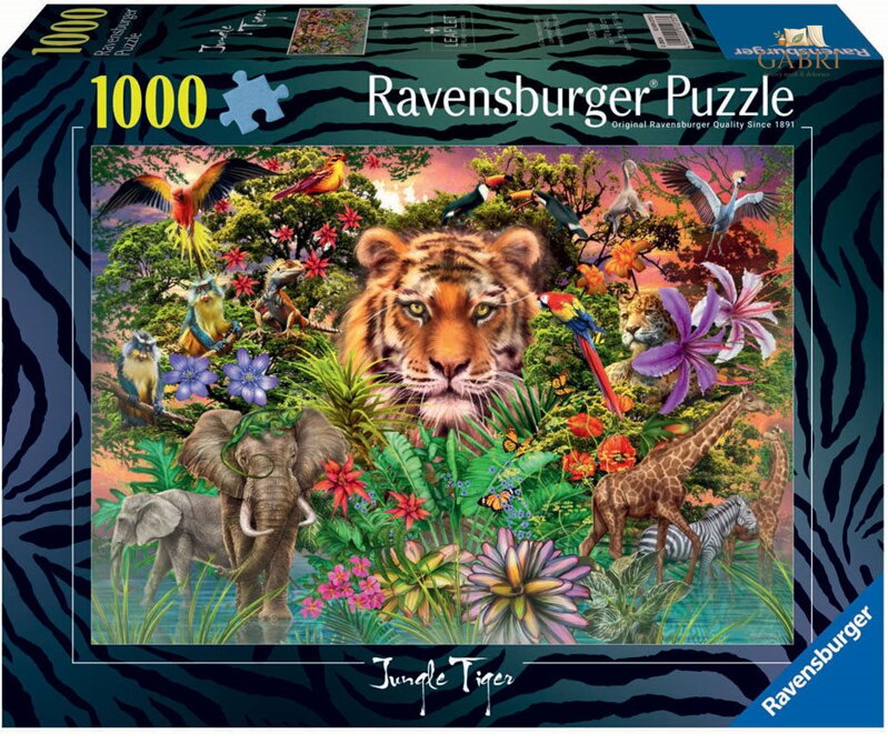 RAVENSBURGER Puzzle Exotická zvířata 1000 dílků