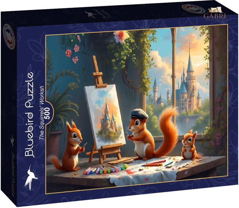 BLUEBIRD Puzzle Veverčí ateliér 500 dílků