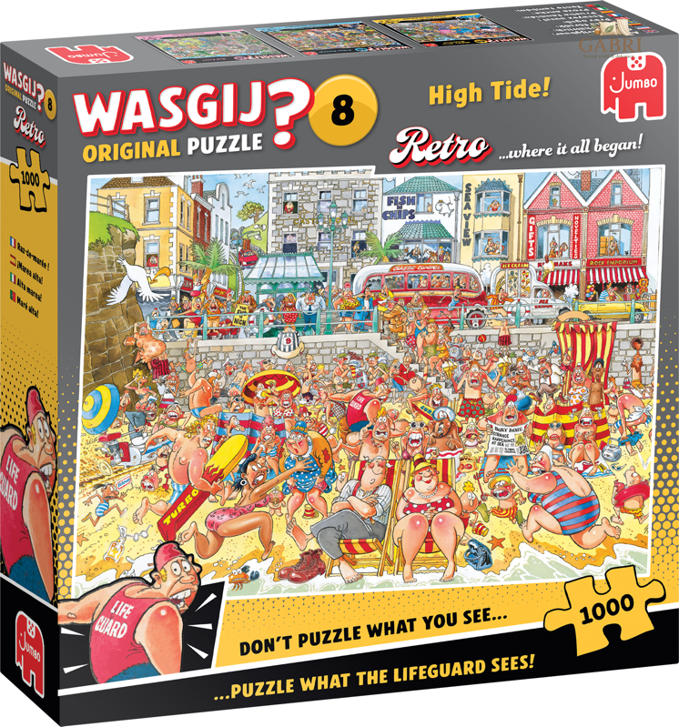 JUMBO Puzzle WASGIJ Retro Original 8: Příliv! 1000 dílků