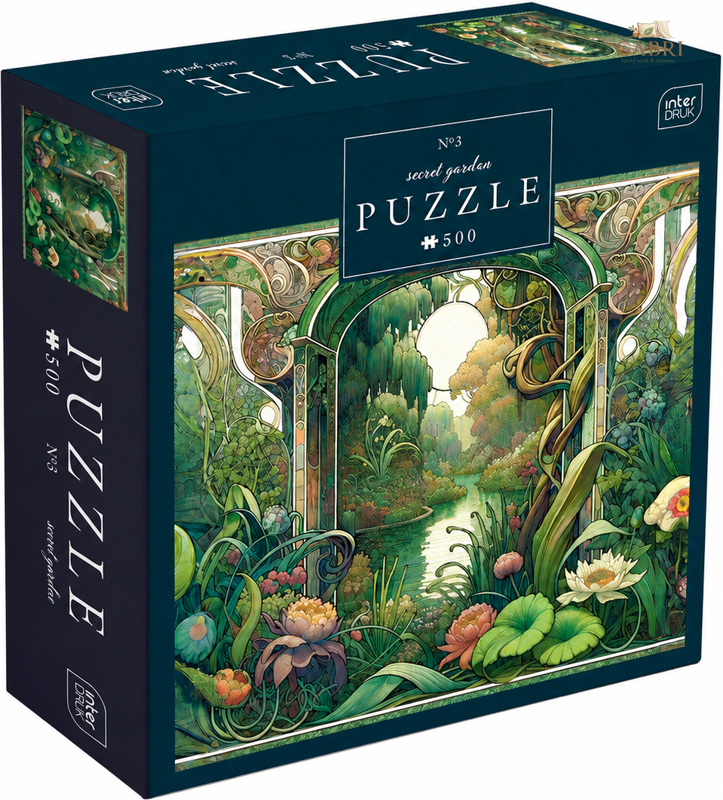 INTERDRUK Puzzle Secret Garden: Zapomenutá zahrada 500 dílků