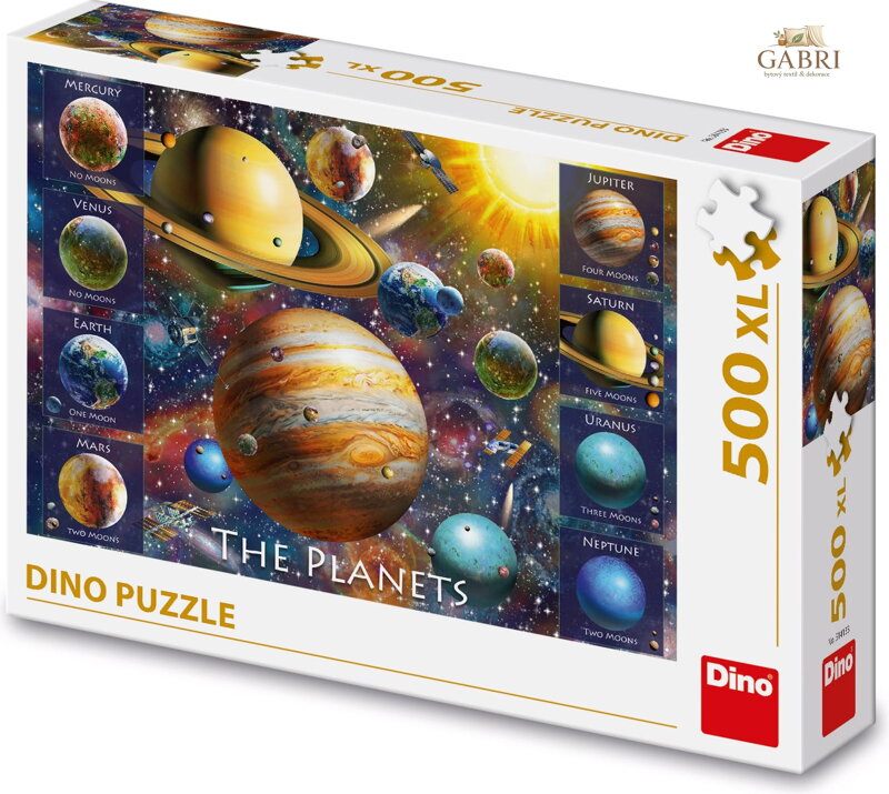 DINO Puzzle Osm planet XL 500 dílků