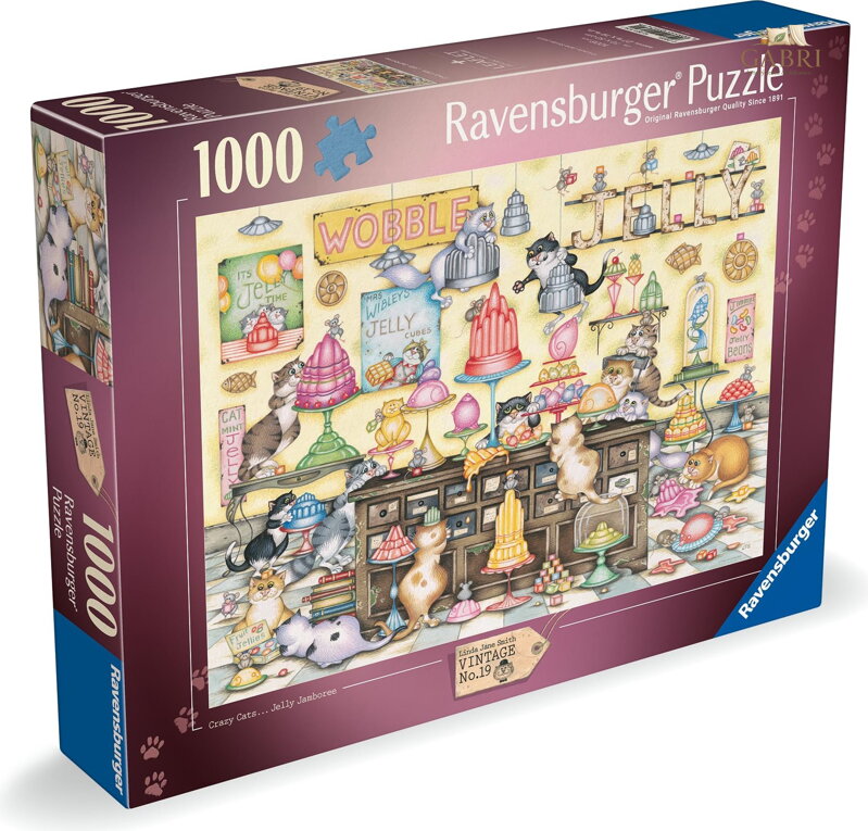 RAVENSBURGER Puzzle Kočičí krámek 1000 dílků