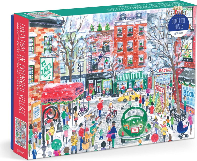GALISON Puzzle Vánoce v Greenwich Village 1000 dílků