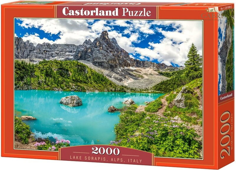 CASTORLAND Puzzle Jezero Sorapis, Alpy, Itálie 2000 dílků