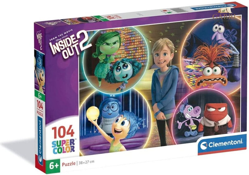 CLEMENTONI Puzzle V hlavě 2: Riley a emoce 104 dílků