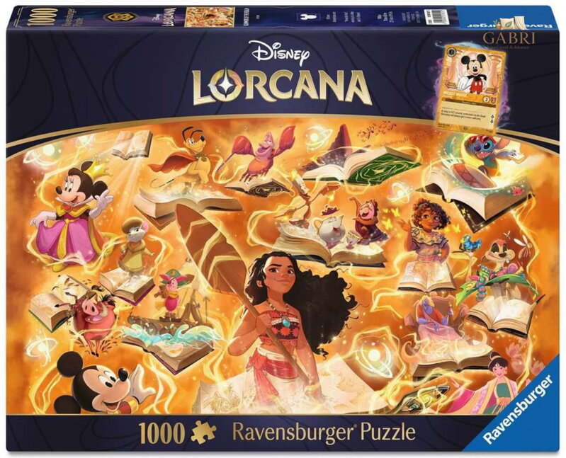 RAVENSBURGER Puzzle Disney Lorcana - Glimmers of the Realm: Jantar  1000 dílků