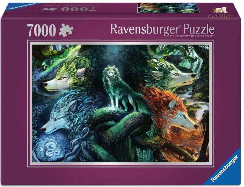 RAVENSBURGER Puzzle Mystičtí vlci 7000 dílků