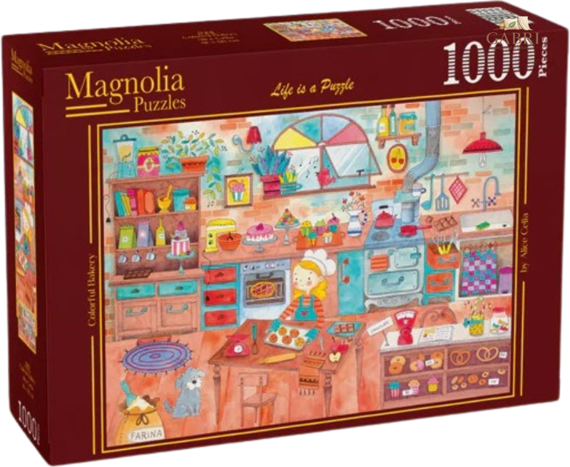 MAGNOLIA Puzzle Barevná pekárna 1000 dílků