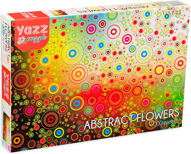 YAZZ Puzzle Abstraktní květy 1000 dílků