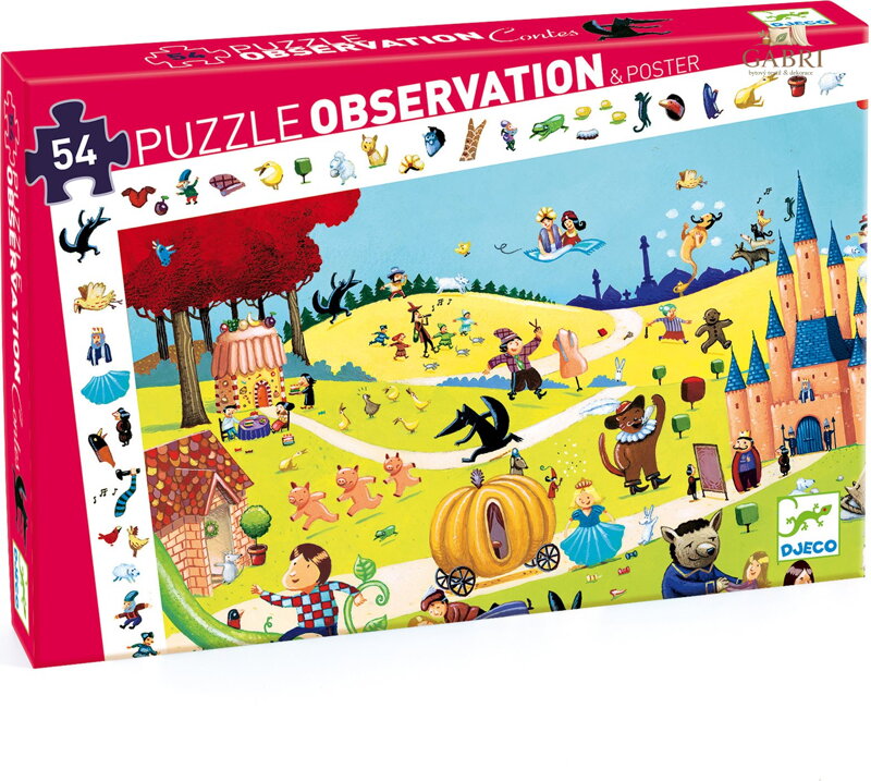 DJECO Puzzle Observation: Pohádky 54 dílků