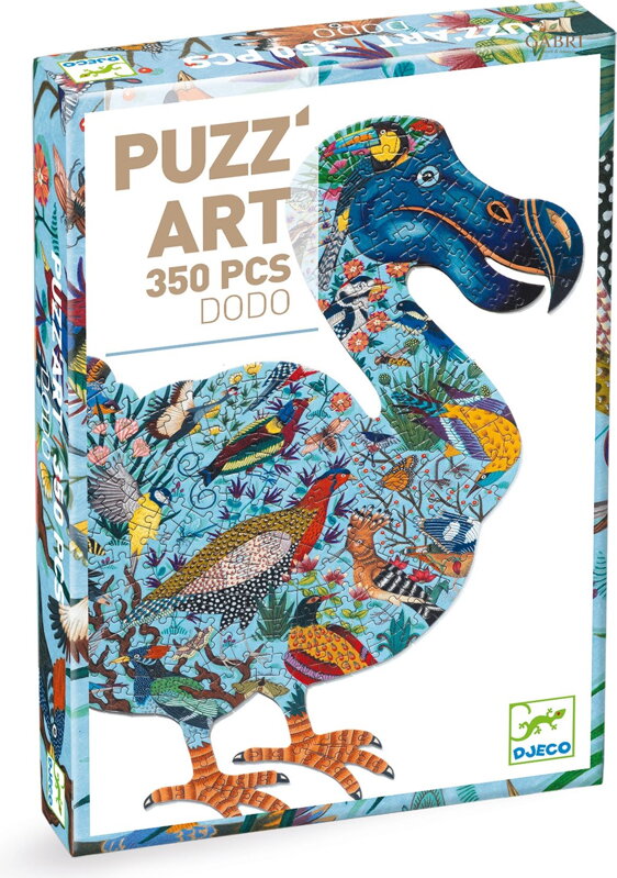 DJECO Obrysové puzzle Pták Dodo 350 dílků