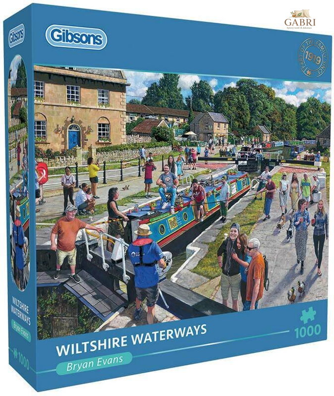 GIBSONS Puzzle Vodní toky ve Wiltshire 1000 dílků