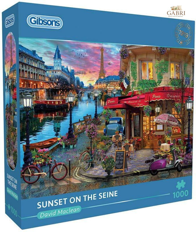 GIBSONS Puzzle Západ slunce nad Seinou 1000 dílků