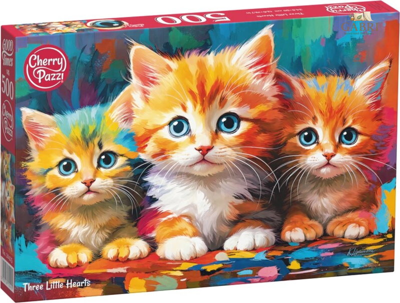 CHERRY PAZZI Puzzle Tři malá srdce 500 dílků