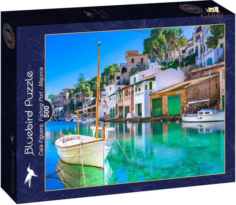 BLUEBIRD Puzzle Rybářský přístav v Cala Figuera 500 dílků